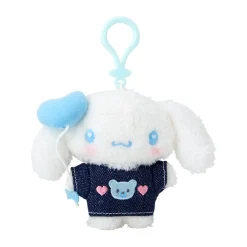 Japan Original Cinnamorolll Keychain Mascot Clip (Denim Patch Series)