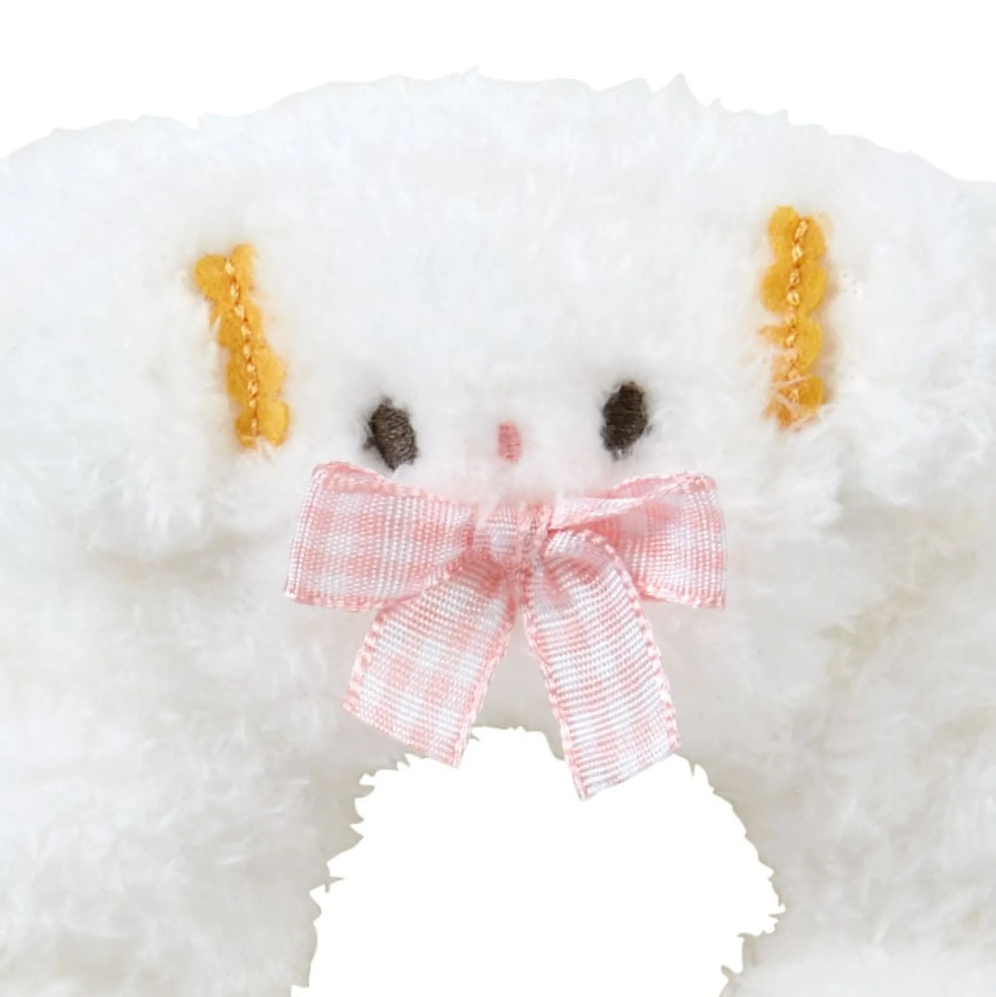 Japan Original Cogimyun Cozy Plush Scrunchie (Gingham Bow)