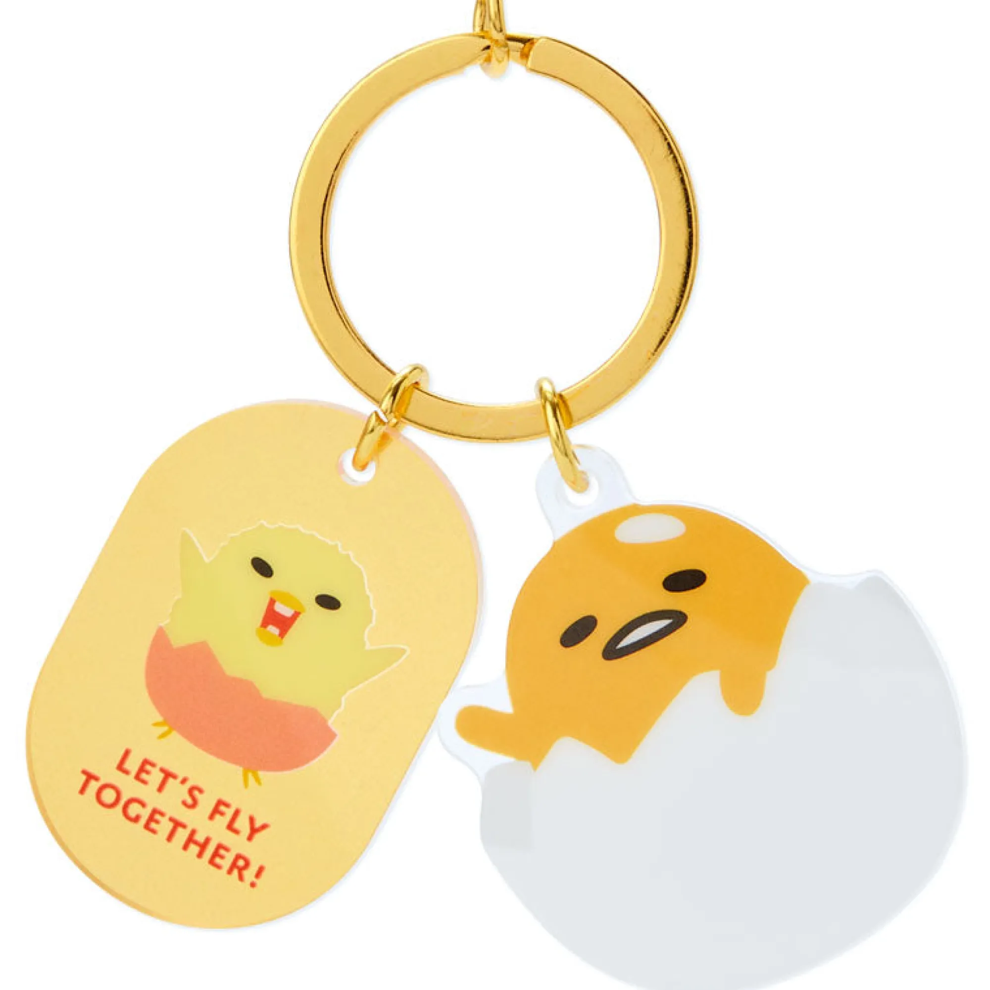 Japan Original Gudetama Besties Keychain