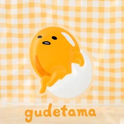 Japan Original Gudetama Clear Gingham Zipper Pouch