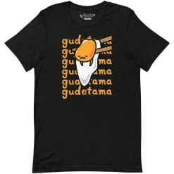 Printful Gudetama Watashi Wa T-Shirt (Black)