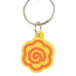 Japan Original Hanamaruobake Bestie Face Badge Reel