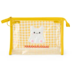 Japan Original Hanamaruobake Clear Gingham Zipper Pouch