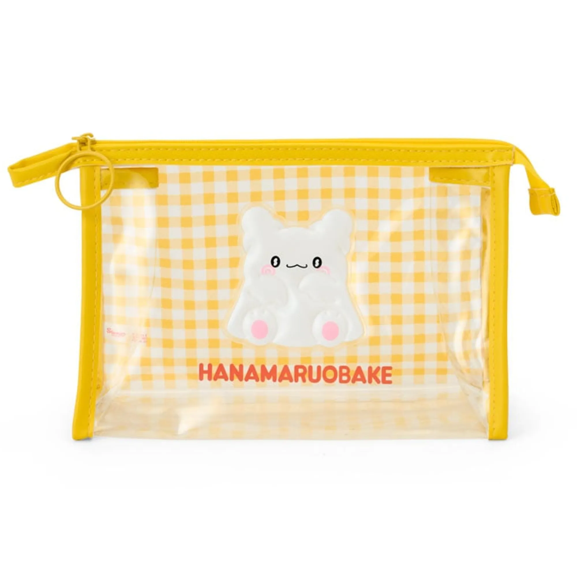 Japan Original Hanamaruobake Clear Gingham Zipper Pouch