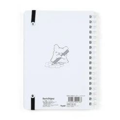 Japan Original Hanamaruobake Lined Notebook (Elastic Closure)