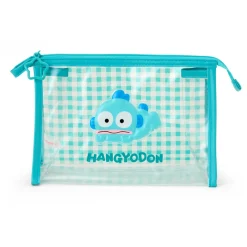 Japan Original Hangyodon Clear Gingham Zipper Pouch