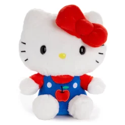 NAKAJIMA CORPORATION Hello Kitty 6" Blue Overalls Plush Mascot (Apples Series)