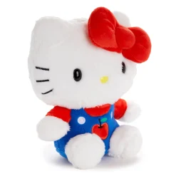 NAKAJIMA CORPORATION Hello Kitty 6" Blue Overalls Plush Mascot (Apples Series)