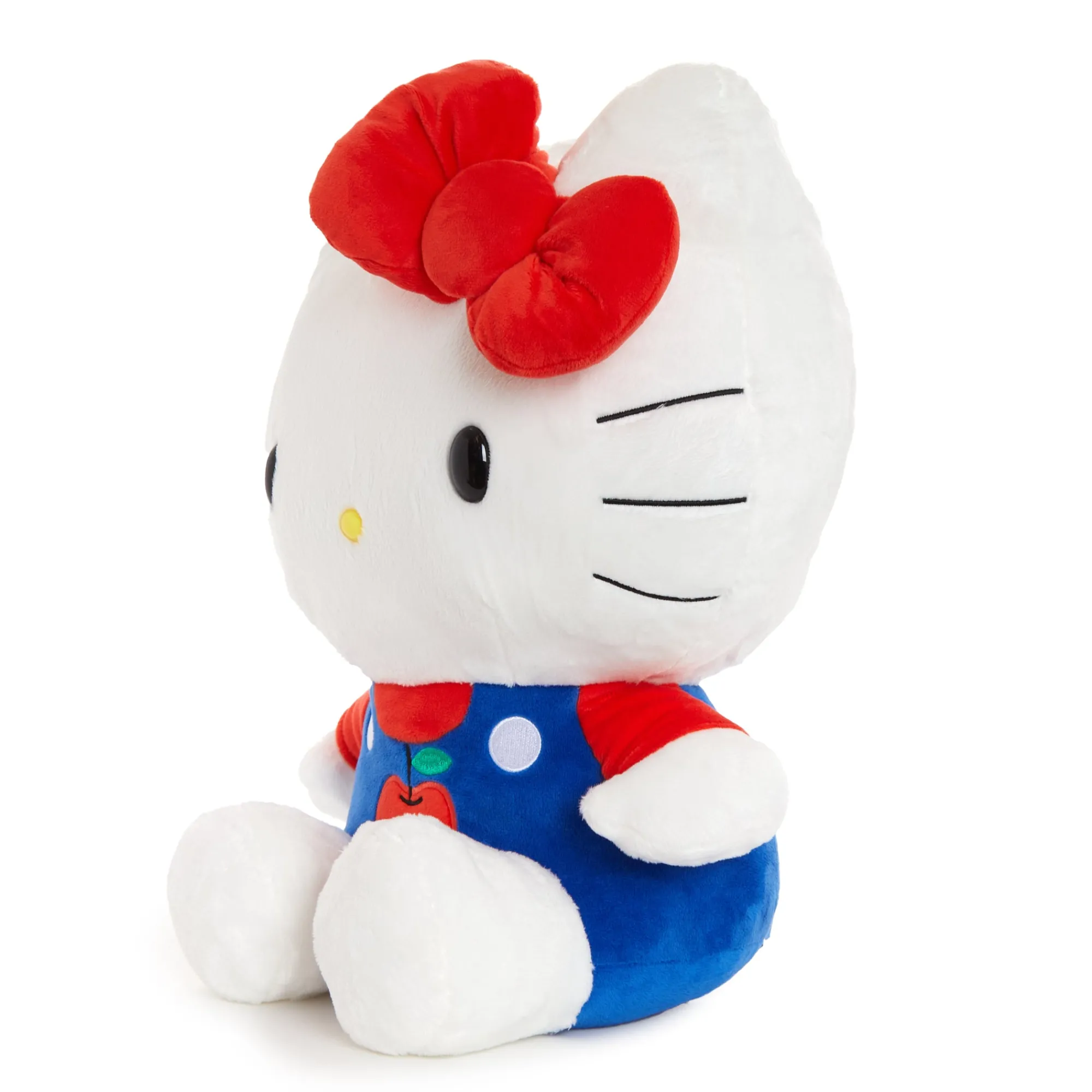 NAKAJIMA CORPORATION Hello Kitty 15" Blue Overalls Large Plush (Apples Series)