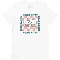 Printful Hello Kitty & Dear Daniel Checkerboard Tee