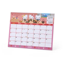 Japan Original Hello Kitty 2025 Monthly Sheet Calendar
