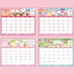 Japan Original Hello Kitty 2025 Monthly Sheet Calendar