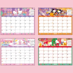 Japan Original Hello Kitty 2025 Monthly Sheet Calendar