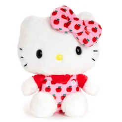 NAKAJIMA CORPORATION Hello Kitty 6" Pink Overalls Plush Mascot (Apples Series)