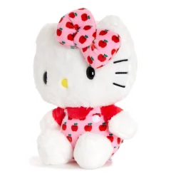 NAKAJIMA CORPORATION Hello Kitty 6" Pink Overalls Plush Mascot (Apples Series)