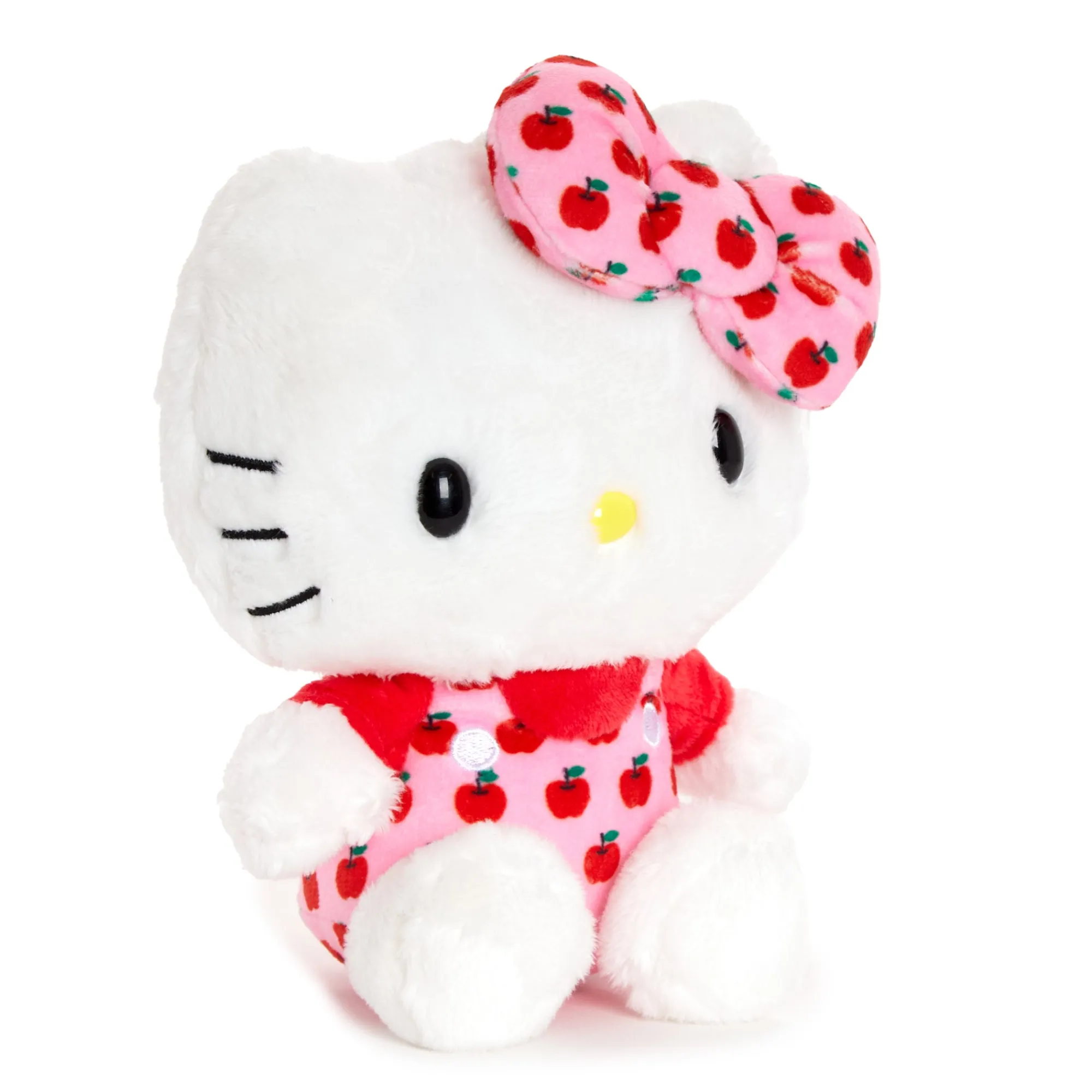 NAKAJIMA CORPORATION Hello Kitty 6" Pink Overalls Plush Mascot (Apples Series)
