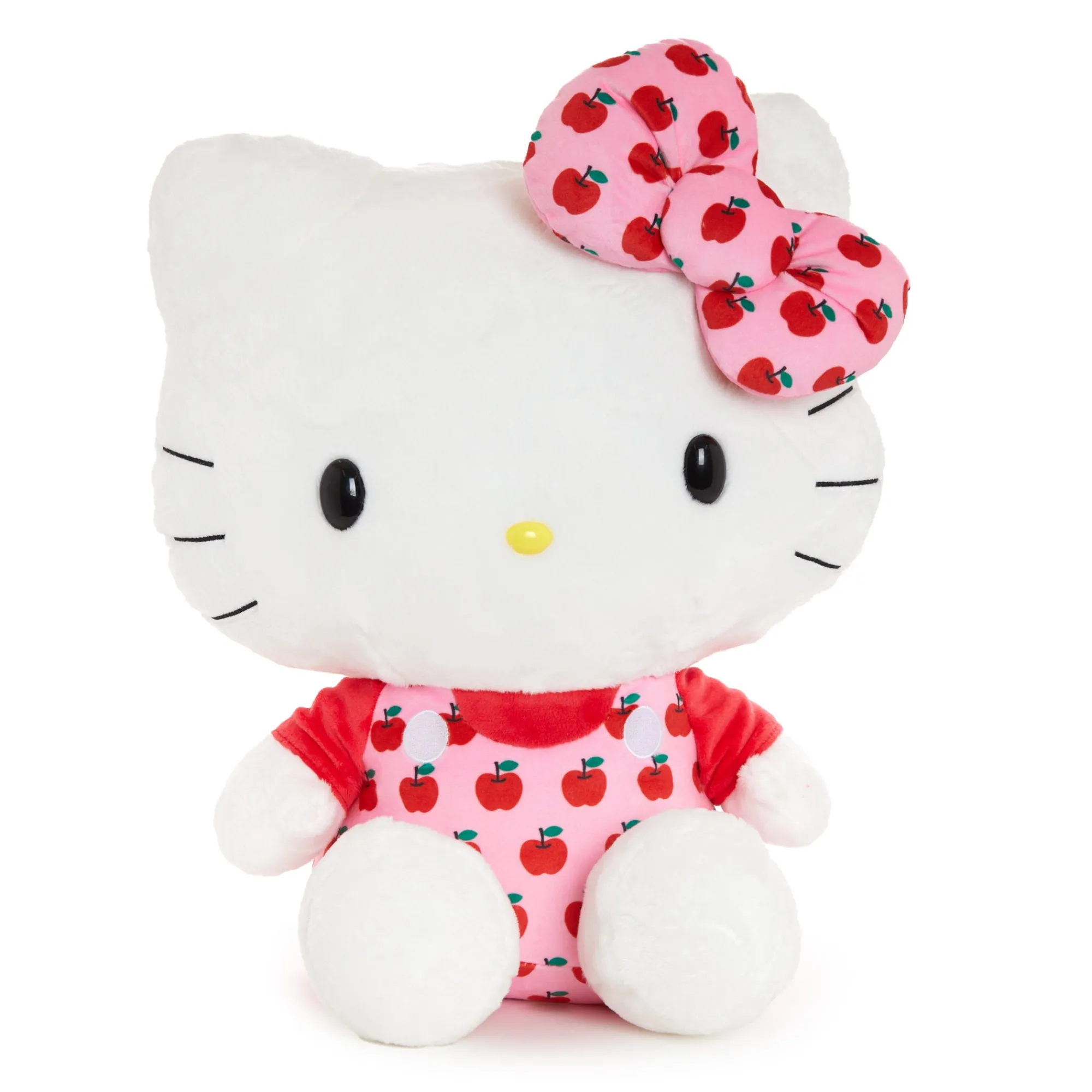 NAKAJIMA CORPORATION Hello Kitty 15" Pink Overalls Large Plush (Apples Series)