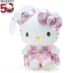 Japan Original Hello Kitty 8" Plush (Hello Kitty Dress Tartan Series)