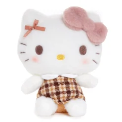 NAKAJIMA CORPORATION Hello Kitty 7" Plush (Mocha Check Series)