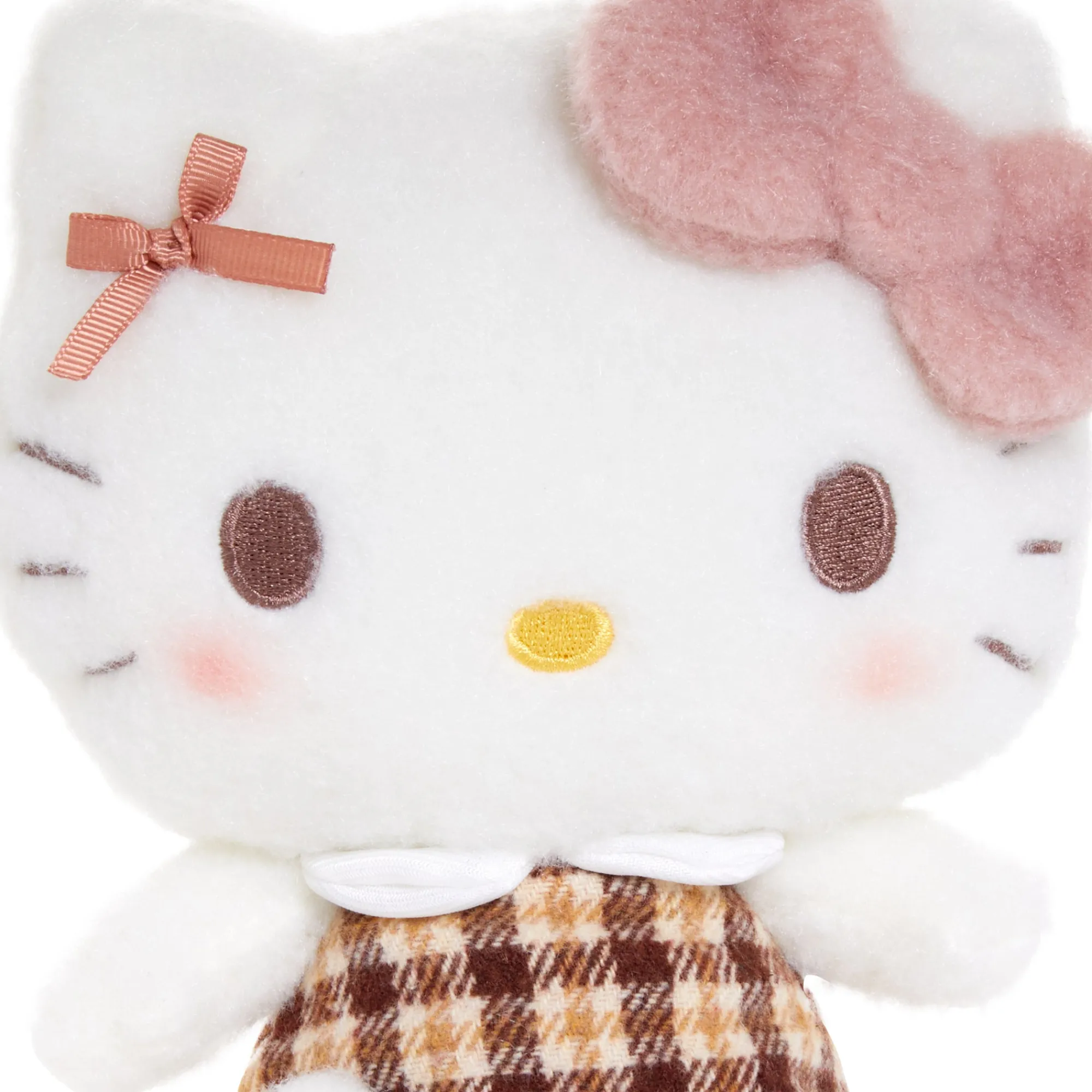NAKAJIMA CORPORATION Hello Kitty 7" Plush (Mocha Check Series)