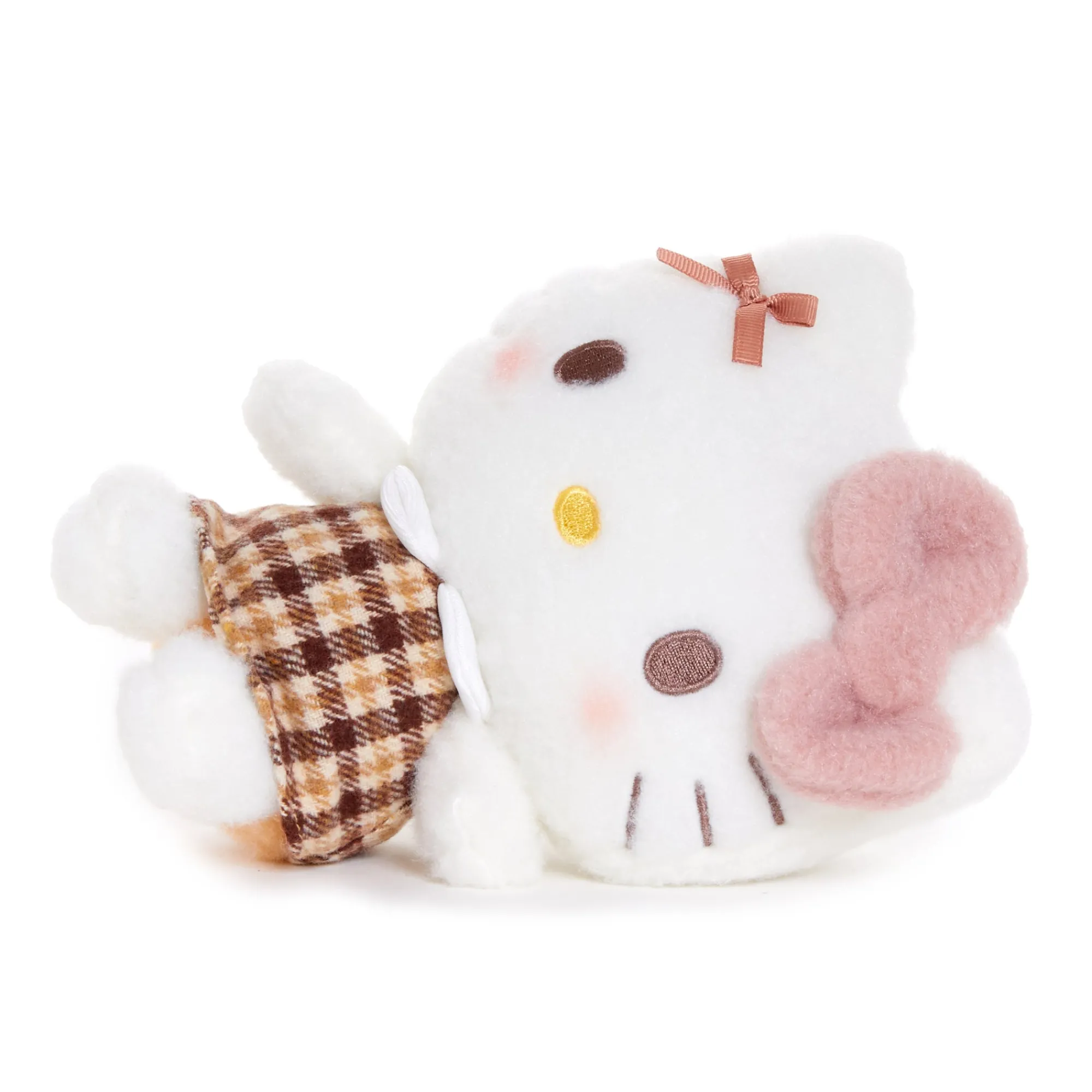 NAKAJIMA CORPORATION Hello Kitty 7" Plush (Mocha Check Series)