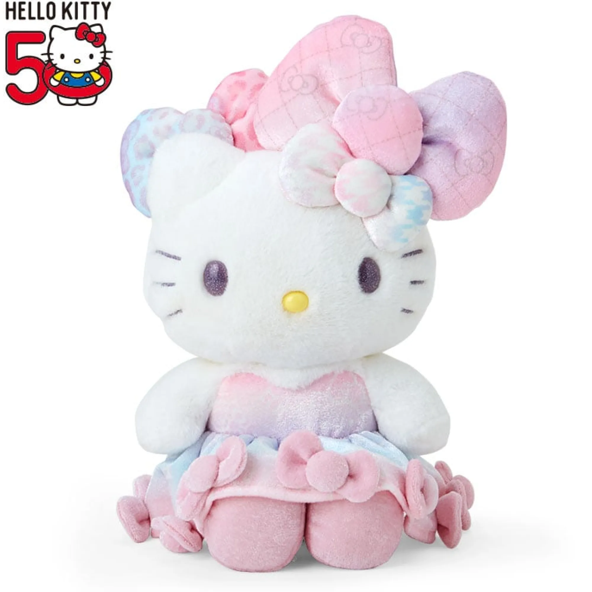 Japan Original Hello Kitty 11' Plush 50th Anniv. (Fashionable Ribbons Series)