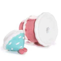 Blue Sky Clayworks Hello Kitty and Cinnamoroll Ceramic Holiday Cottage Cookie Jar