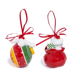 Blue Sky Clayworks Hello Kitty and Cinnamoroll 2-pc Holiday Ceramic Ornament Set