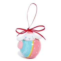 Blue Sky Clayworks Hello Kitty and Cinnamoroll 2-pc Holiday Ceramic Ornament Set (Pastel )
