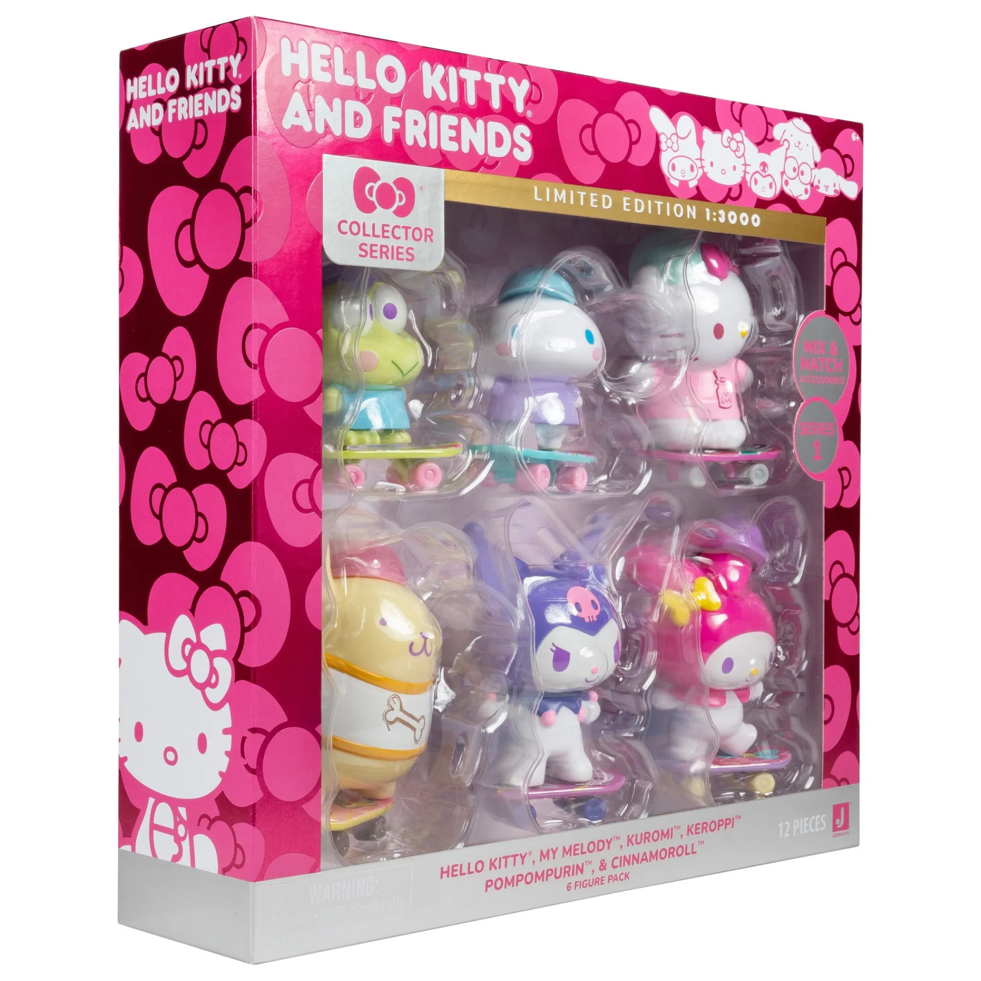 Jazwares Hello Kitty and Friends 4" Ultra-Premier 6-Pc Figure Set