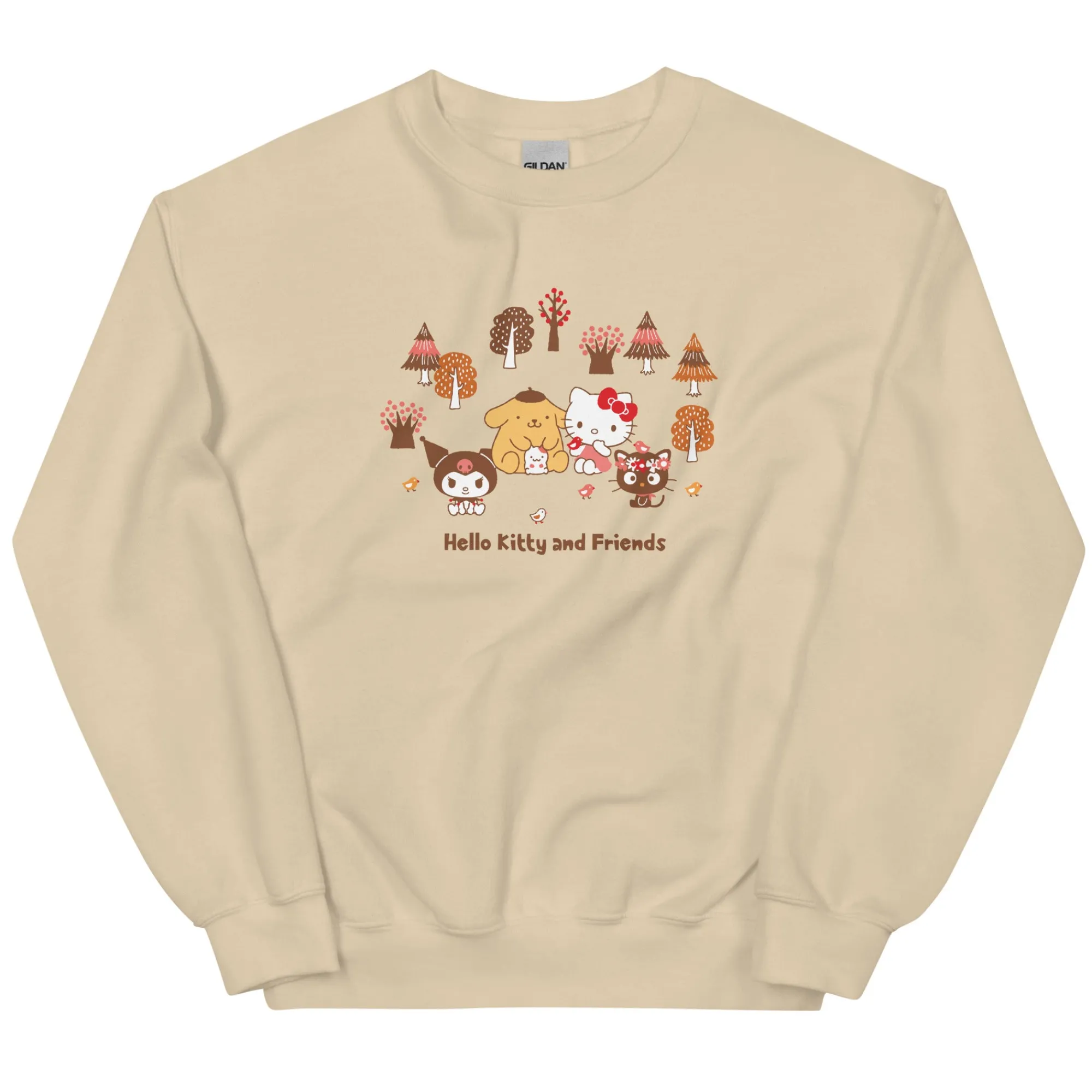 Printful Hello Kitty and Friends Autumn Woods Classic Crewneck