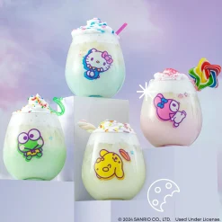 JoyJolt Hello Kitty and Friends Above the Clouds Stemless Glasses (Set of 4)