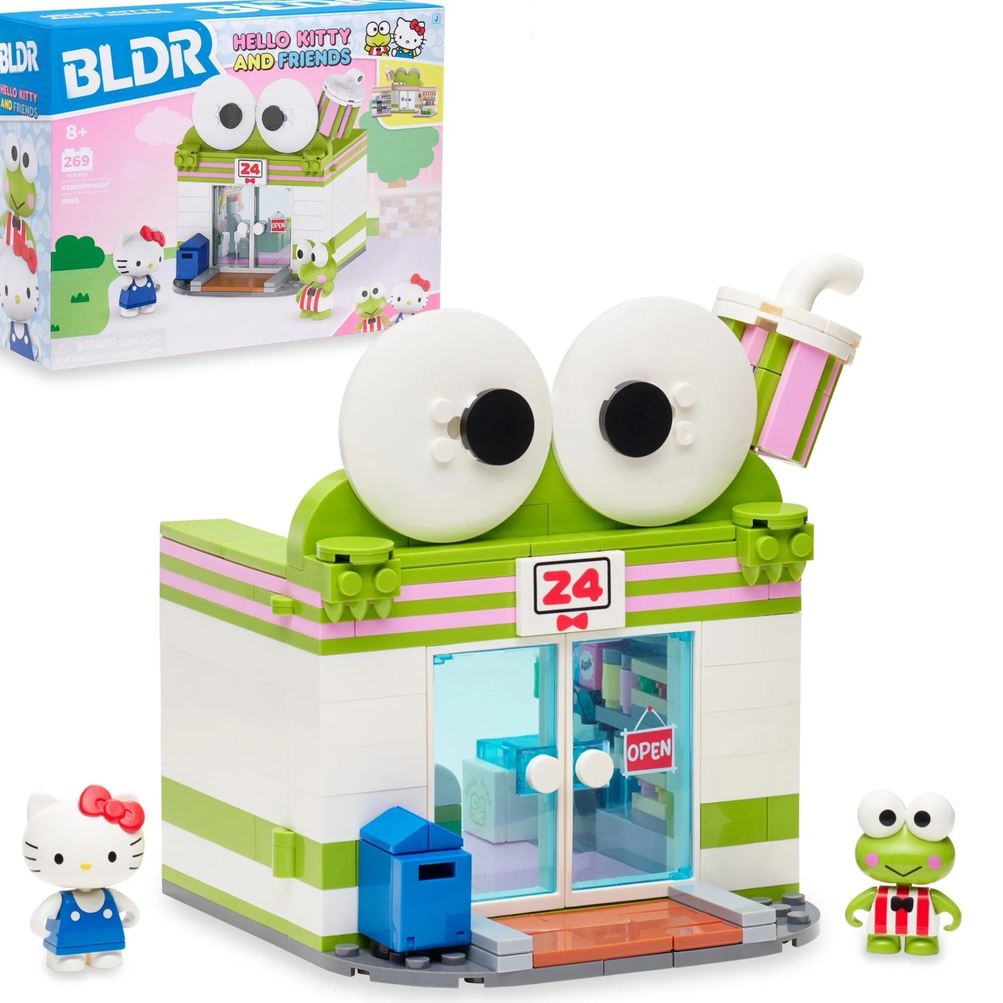 Jazwares Hello Kitty and Friends BLDR Building Set (Keroppi Mart)