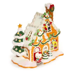 Blue Sky Clayworks Hello Kitty and Friends Ceramic Gingerbread Candle House