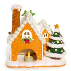 Blue Sky Clayworks Hello Kitty and Friends Ceramic Gingerbread Candle House