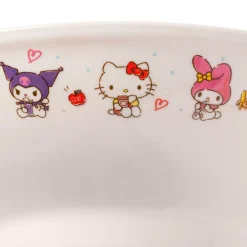Silver Buffalo Hello Kitty and Friends Ceramic Noodle Bowl and Chopstick Set (Lunch Friends)