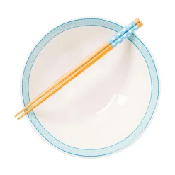 Silver Buffalo Hello Kitty and Friends Ceramic Noodle Bowl and Chopstick Set (Lunch Friends)