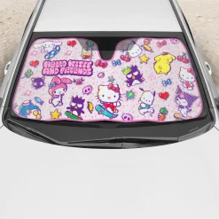 BDK AUTO Hello Kitty and Friends Car Sun Shade (Kawaii Fun)