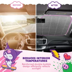 BDK AUTO Hello Kitty and Friends Car Sun Shade (Kawaii Fun)