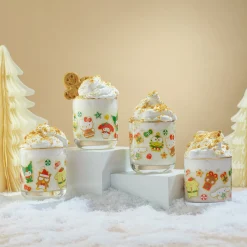 JoyJolt Hello Kitty and Friends Gingerbread Pals Short Glasses
