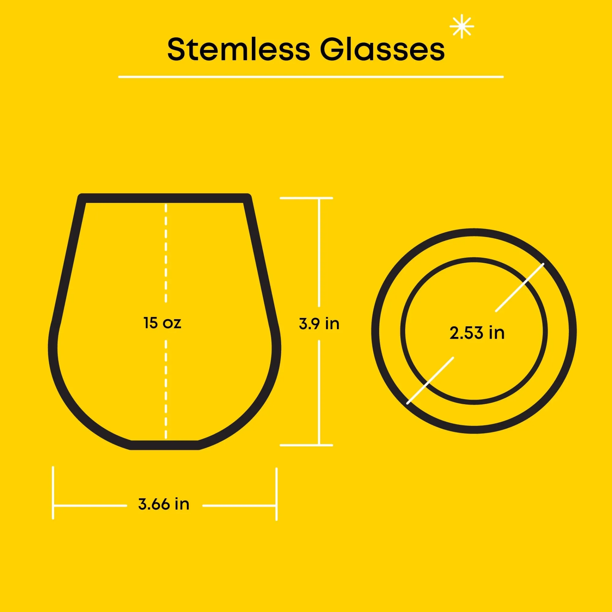 JoyJolt Hello Kitty and Friends Hello Sippy Stemless Glasses (Set of 4)