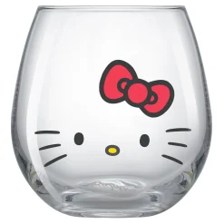 JoyJolt Hello Kitty and Friends Hello Sippy Stemless Glasses (Set of 4)