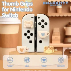 Hamee.com - Hamee US Hello Kitty and Friends Latte Bear Nintendo Switch Grip Caps (Cinnamoroll + Pompompurin)