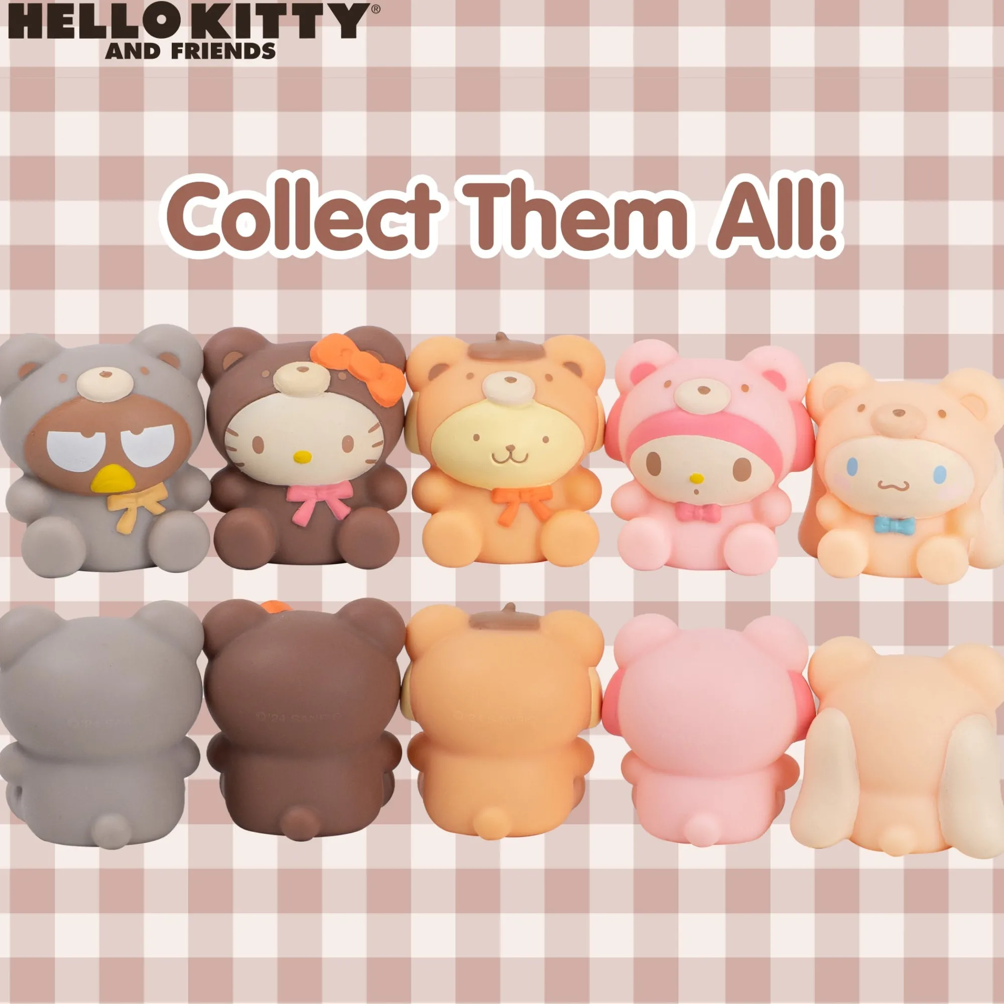 Hamee.com - Hamee US Hello Kitty and Friends Latte Bear Capsule Squishies (Series 7)
