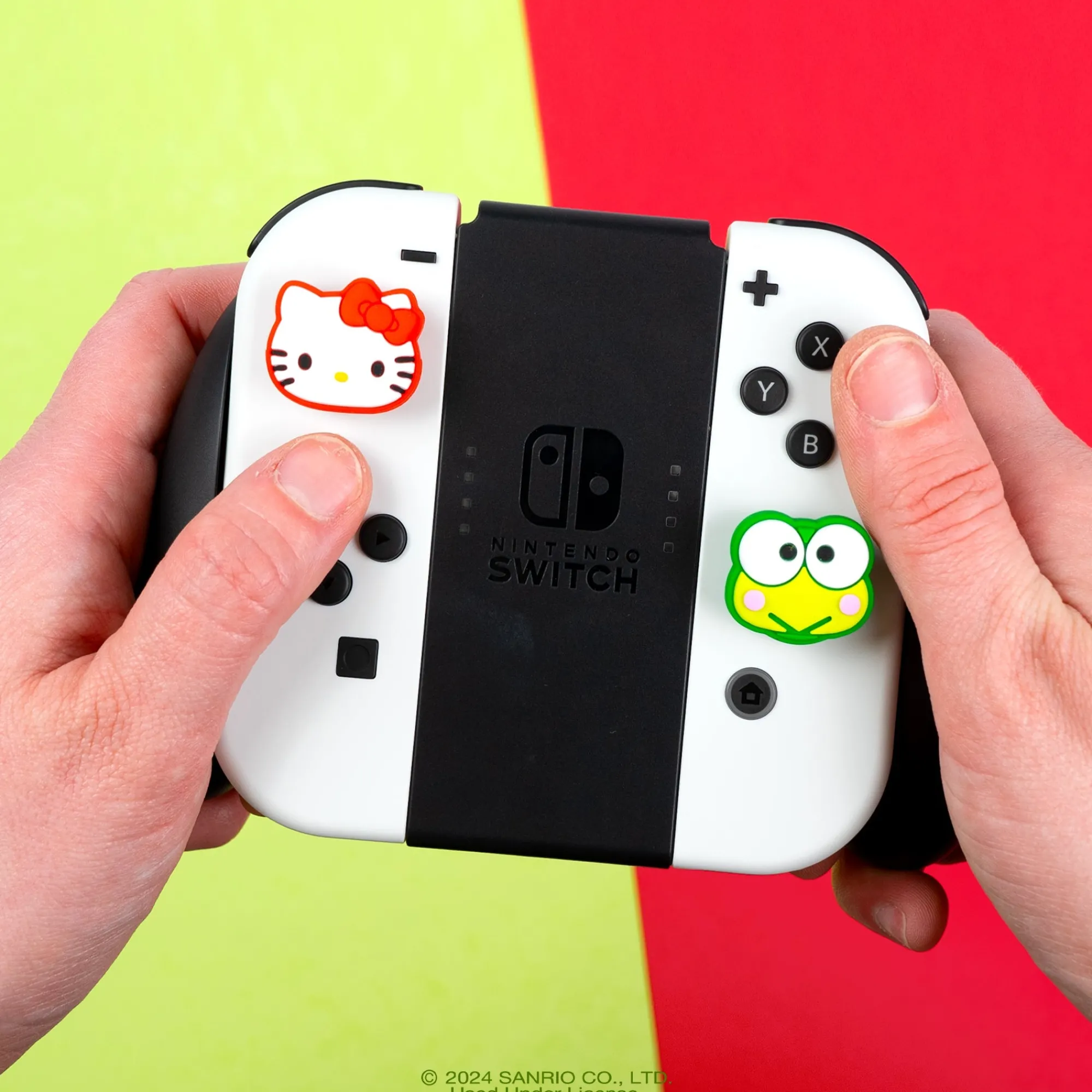 Hamee.com - Hamee US Hello Kitty and Friends Nintendo Switch Grip Caps (Hello Kitty + Keroppi)