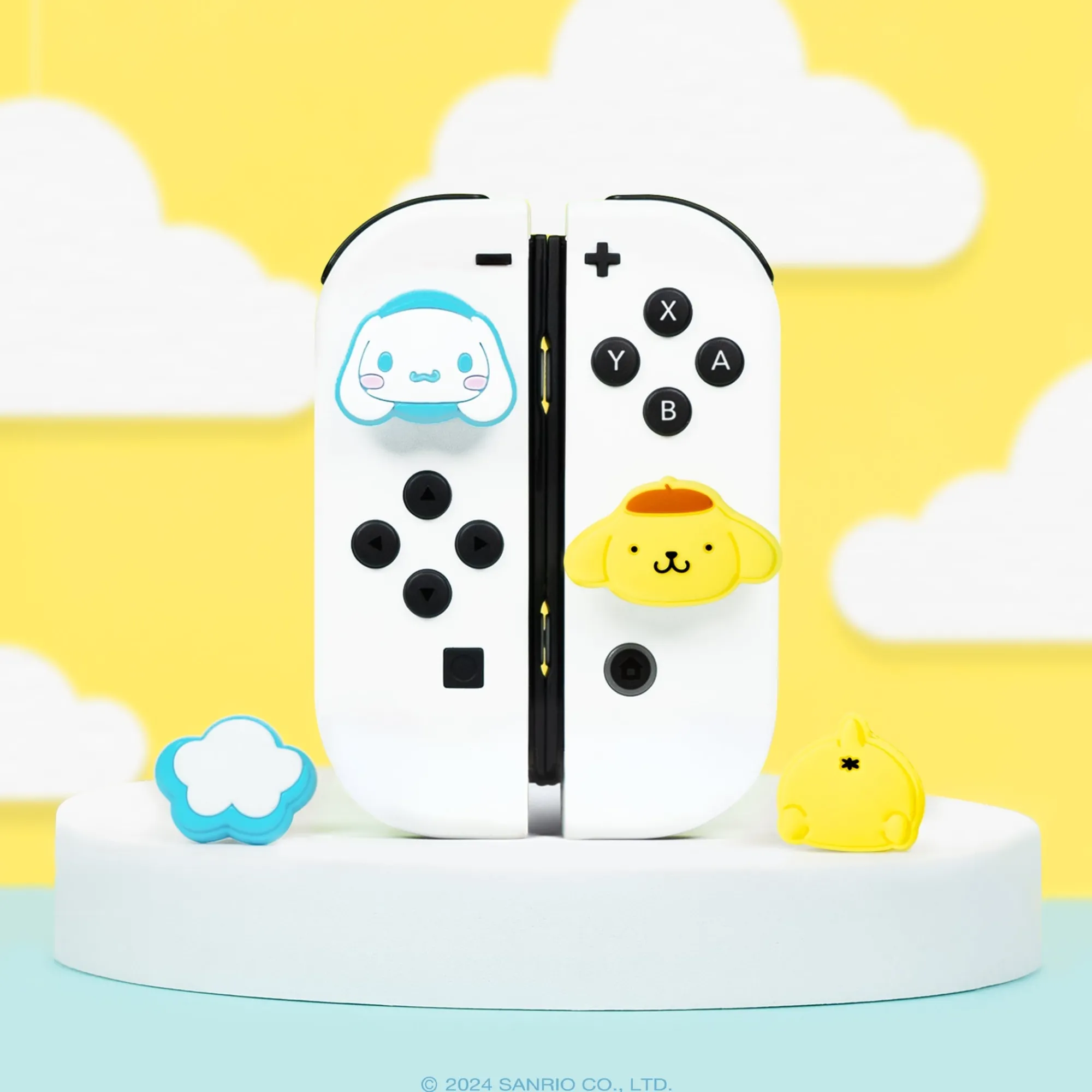 Hamee.com - Hamee US Hello Kitty and Friends Nintendo Switch Grip Caps (Cinnamoroll + Pompompurin)