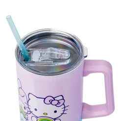 Silver Buffalo Hello Kitty and Friends 40oz Stainless Steel Travel Tumbler (Rainbow)