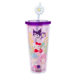 Silver Buffalo Hello Kitty and Friends 24oz Floral Travel Tumbler