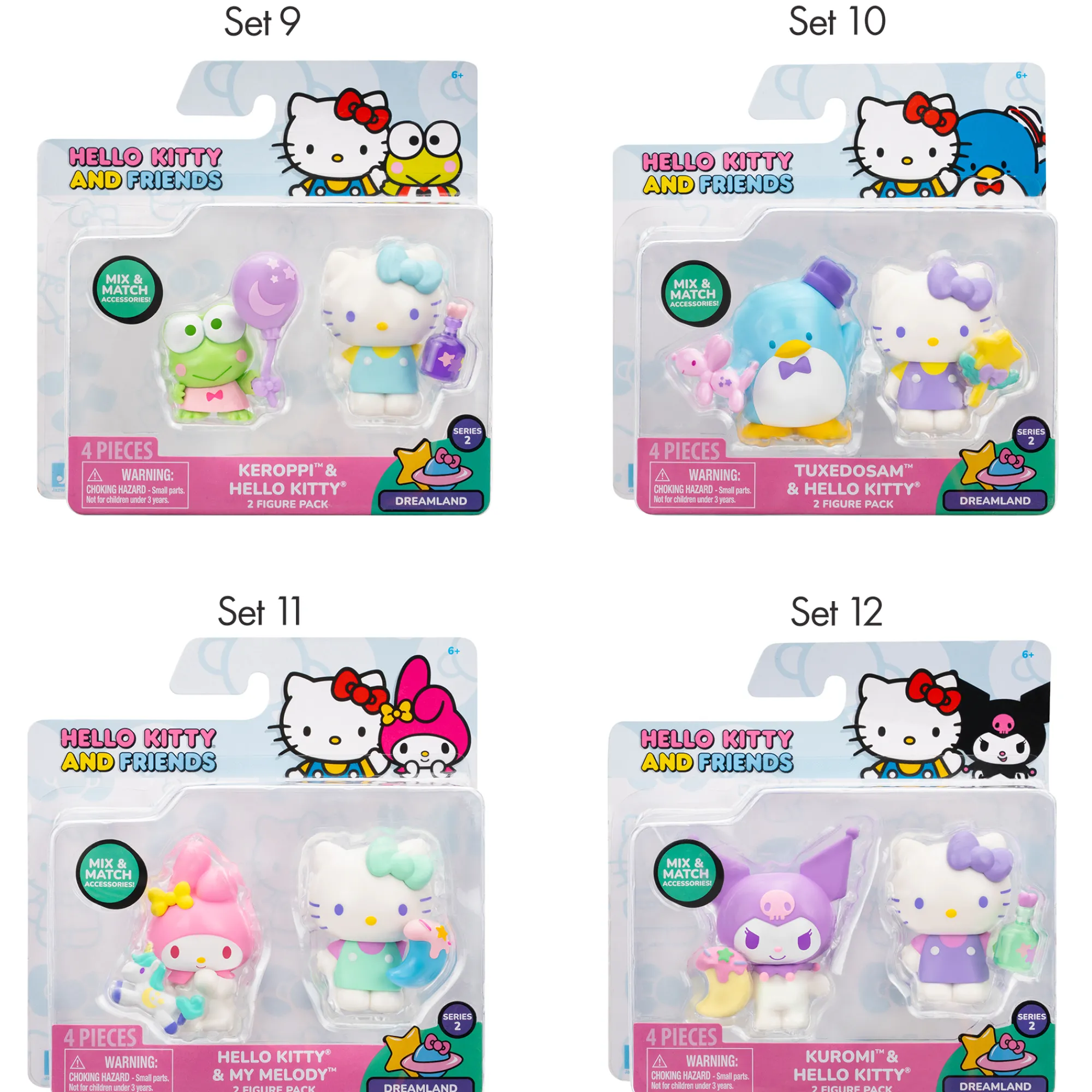 License 2 Play Toys Hello Kitty and Friends 2-pc Figure Pack (Series 2: Dreamland)