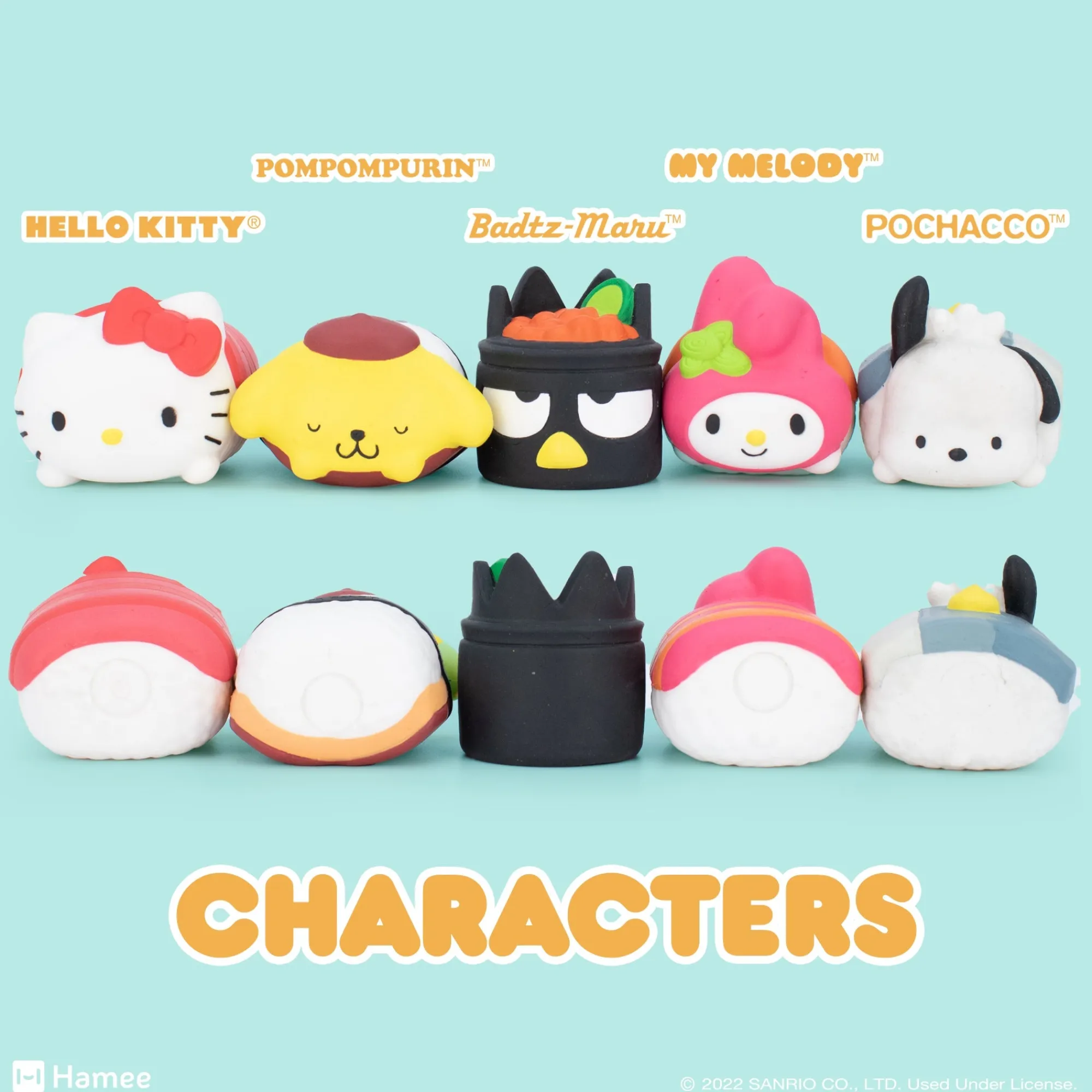 Hamee.com - Hamee US Hello Kitty and Friends Sushi Capsule Squishies (Series 4)